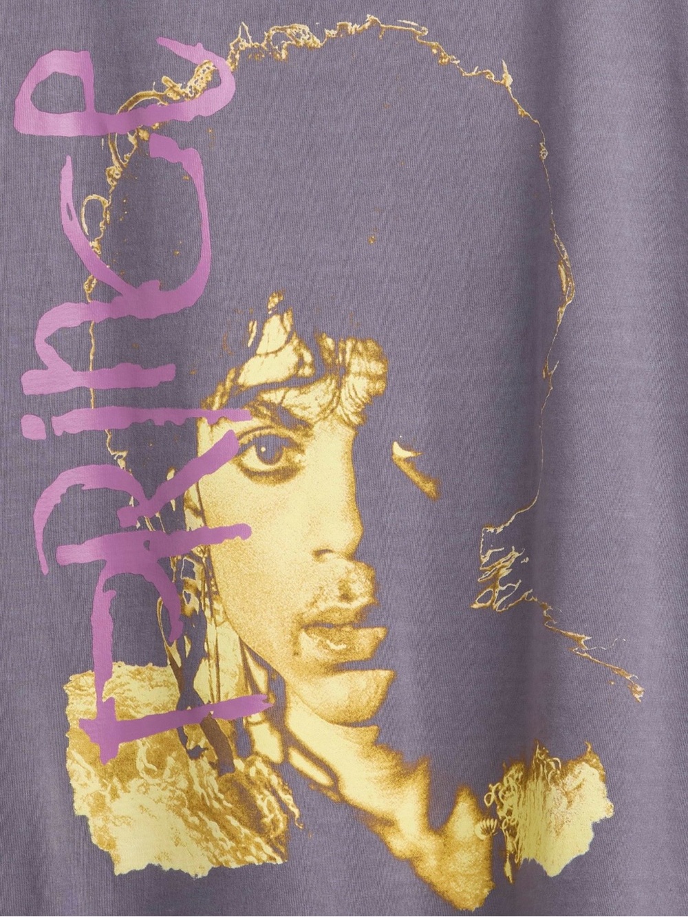 Prince x GAP Collaboration Heavyweight Graphic T-Shirt Relaxed Fit 100% Cotton